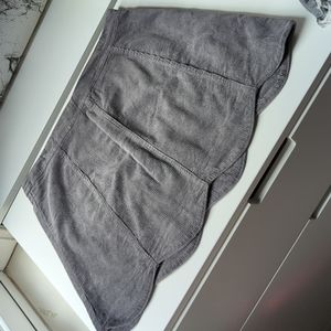 Corduroy Scallop Hem mini skirt